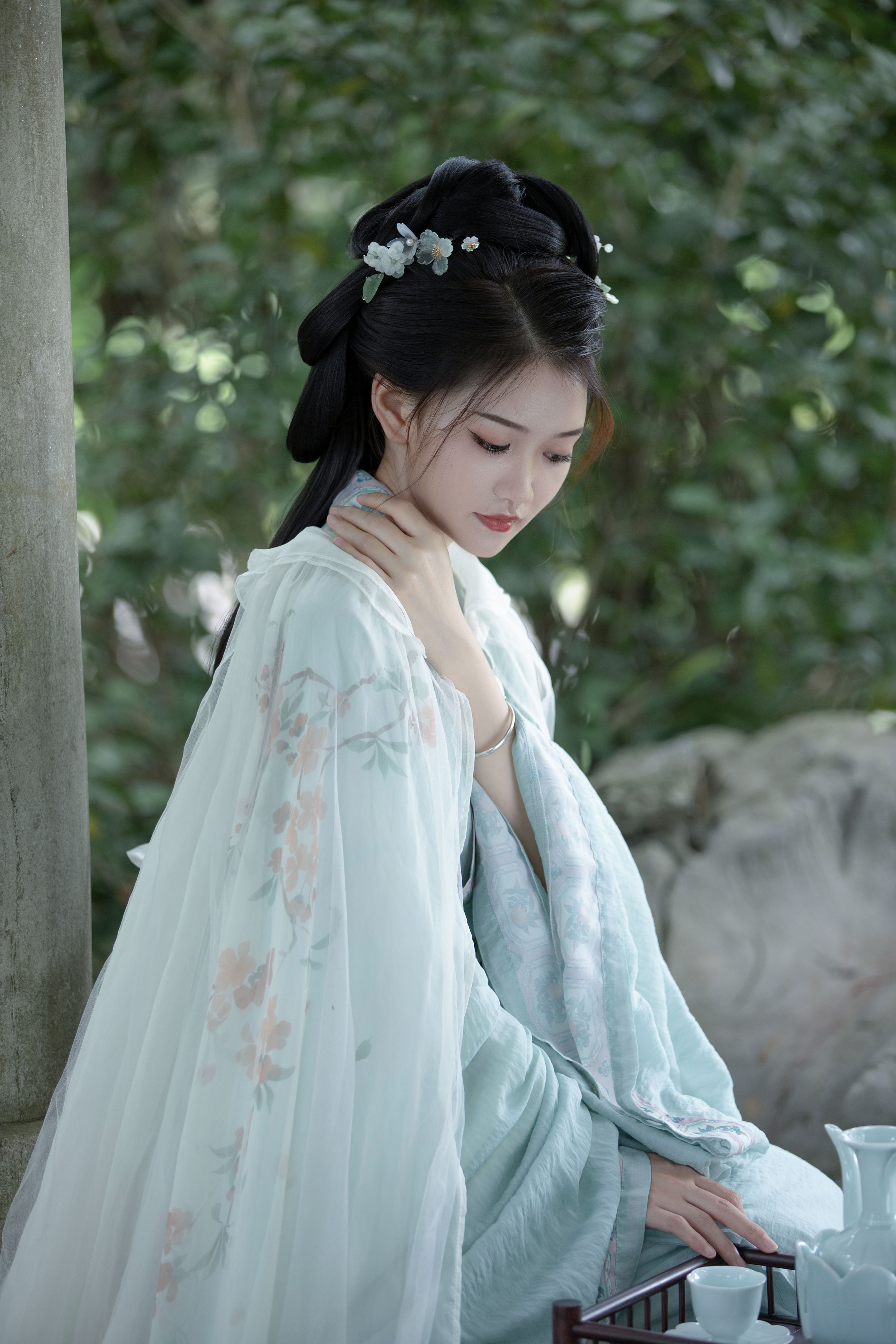 霭 古风 美人 汉服 女神 美丽