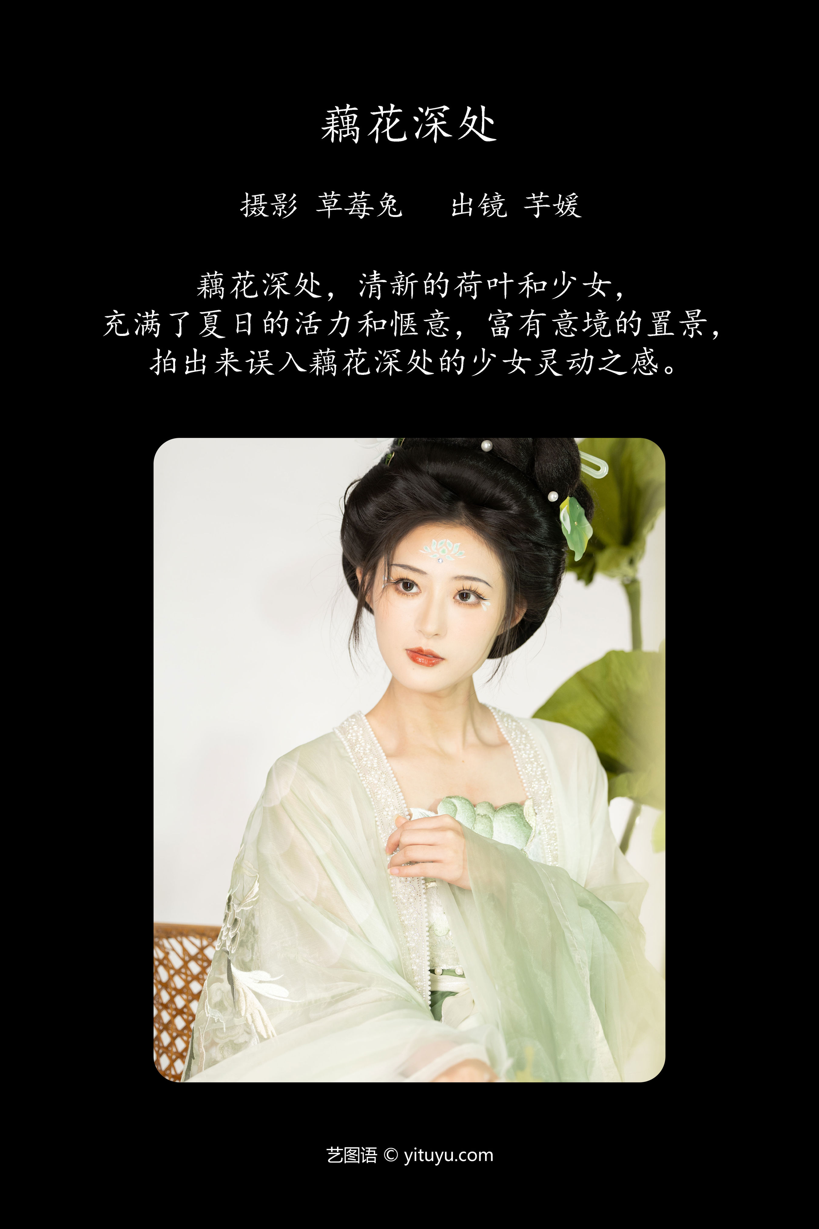 藕花深处 古装 汉服 莲花 女人 肖像