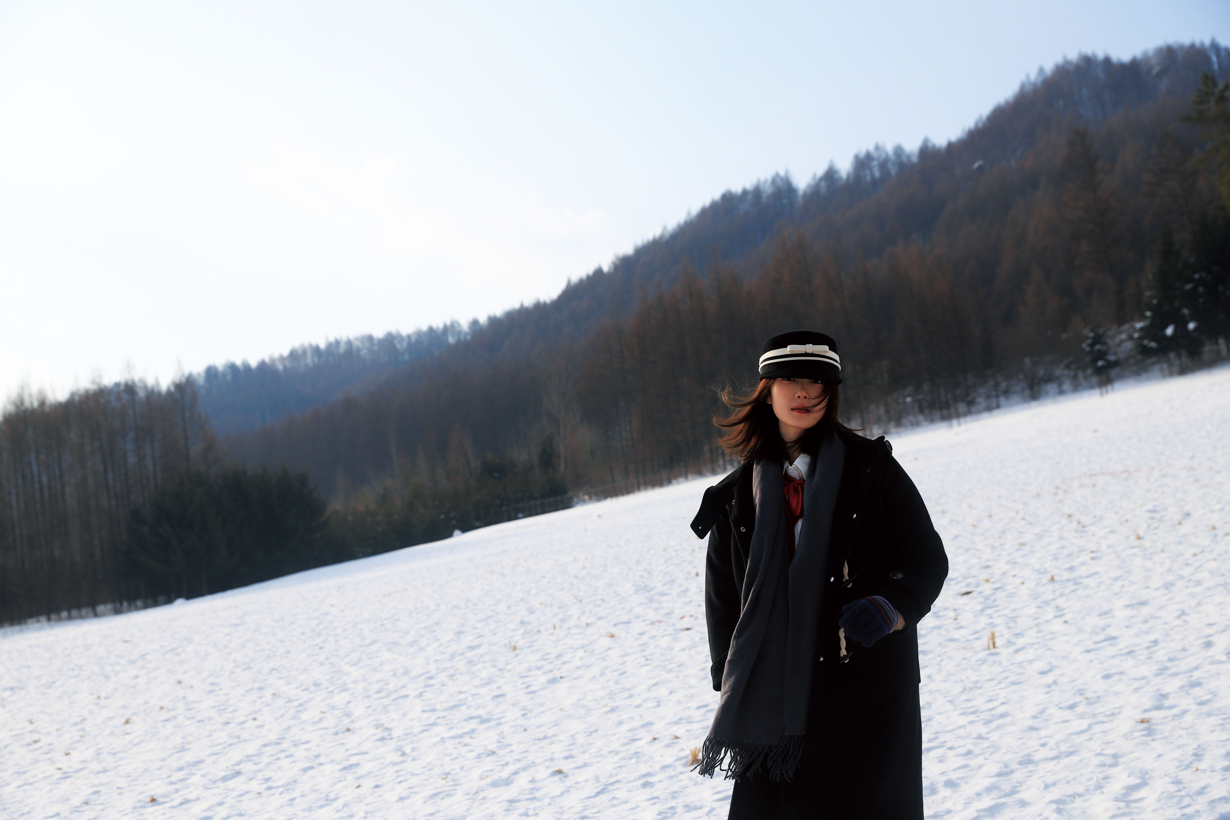 情书 治愈系 冬天 雪景 氛围感 少女