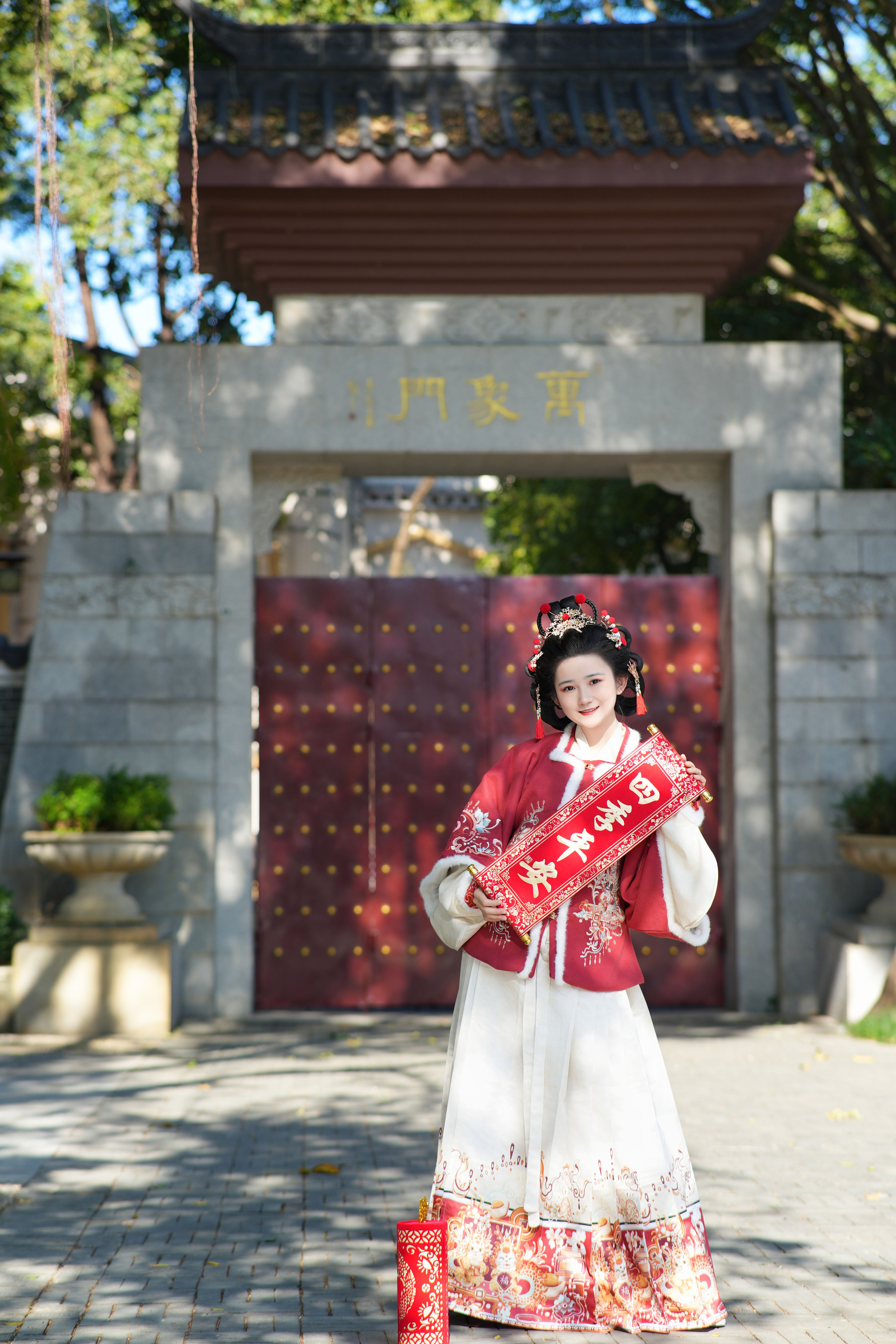 大红新年 红色 过年 节日 喜庆 可爱