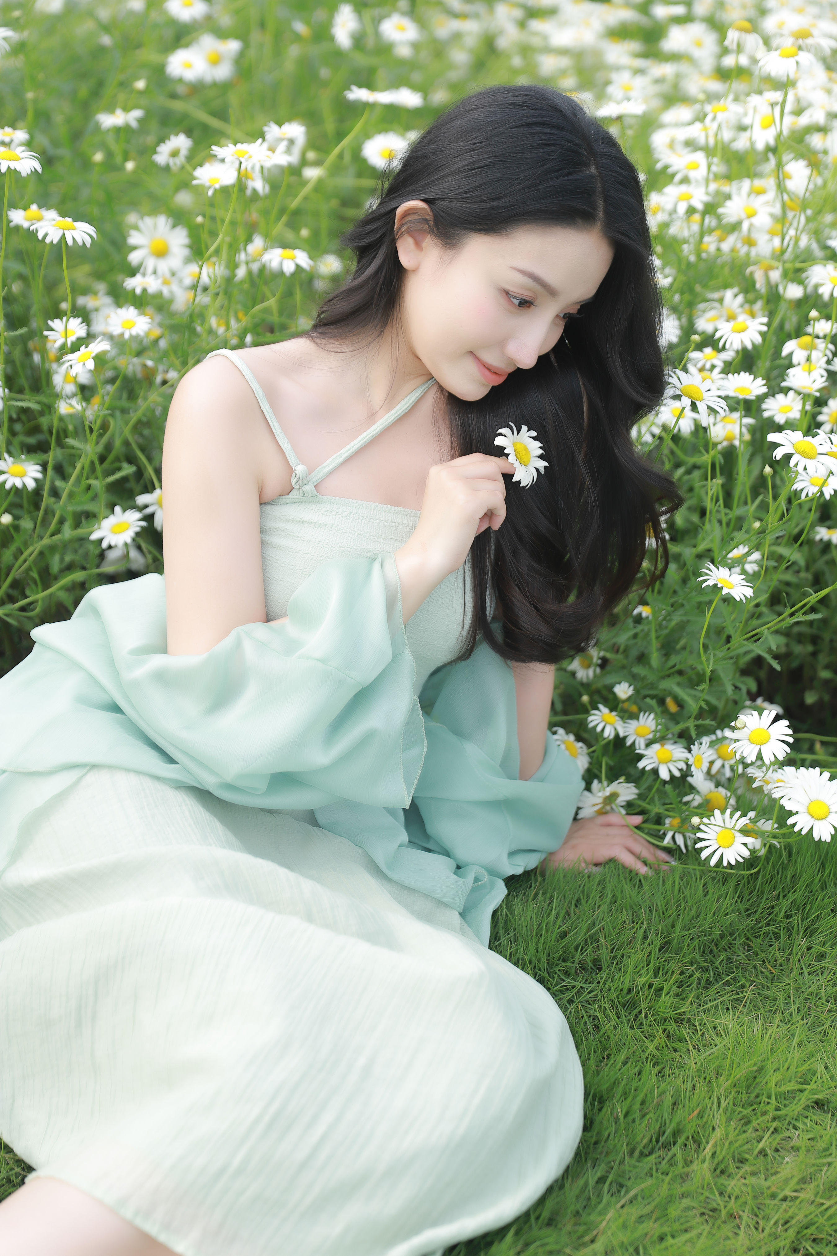 浅白光阴 花 小清新 写真 美女 精美