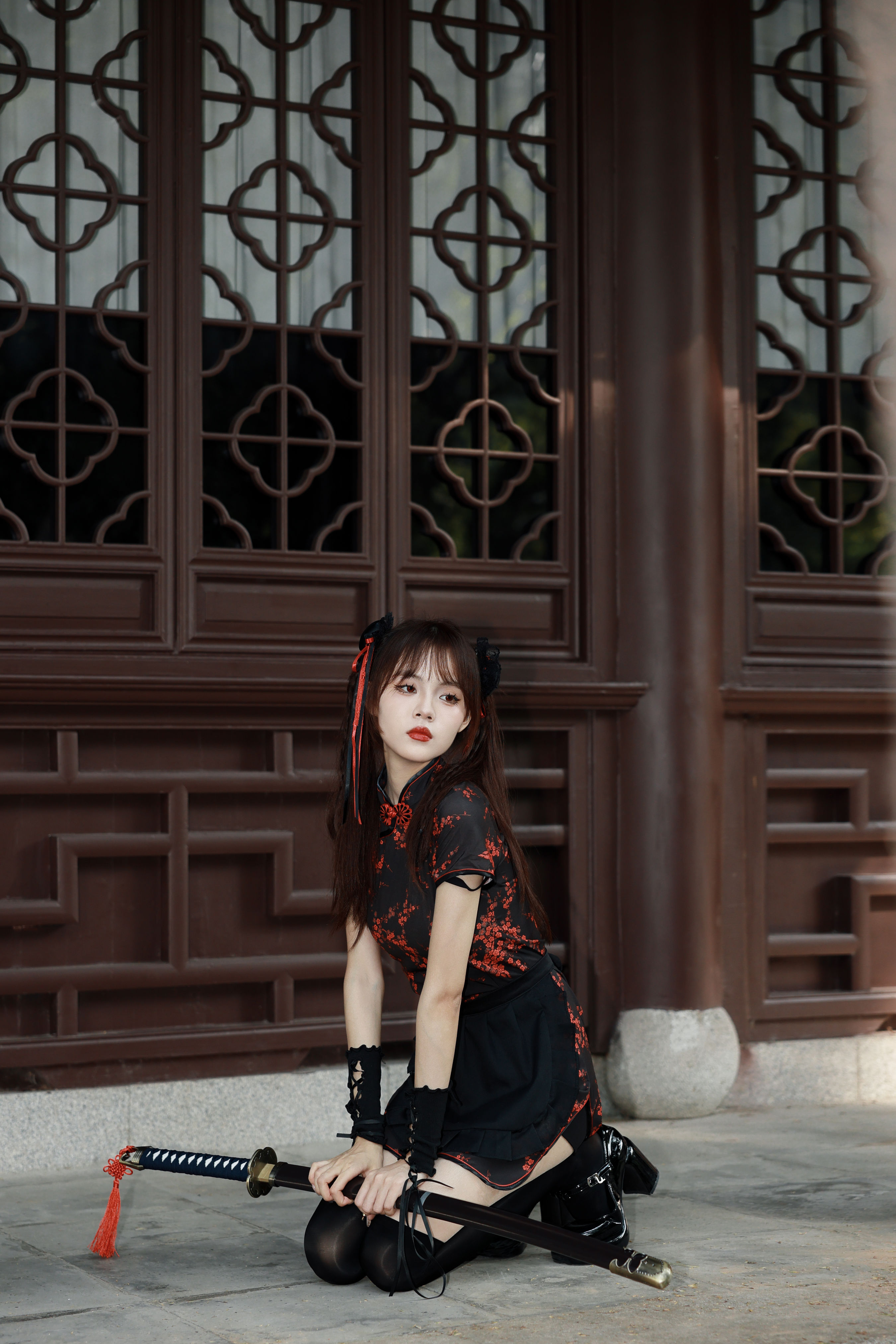 双胞胎中华娘 美少女 二次元 Cosplay 姐妹花 福利 制服