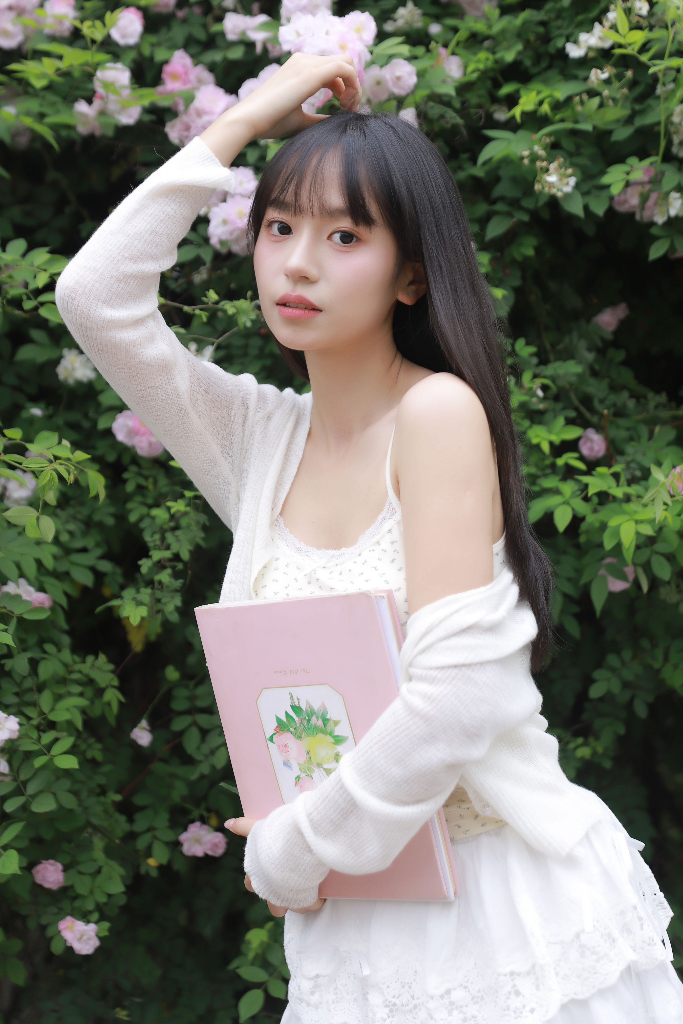 甜粉万花筒 春天 甜美 少女 写真 花