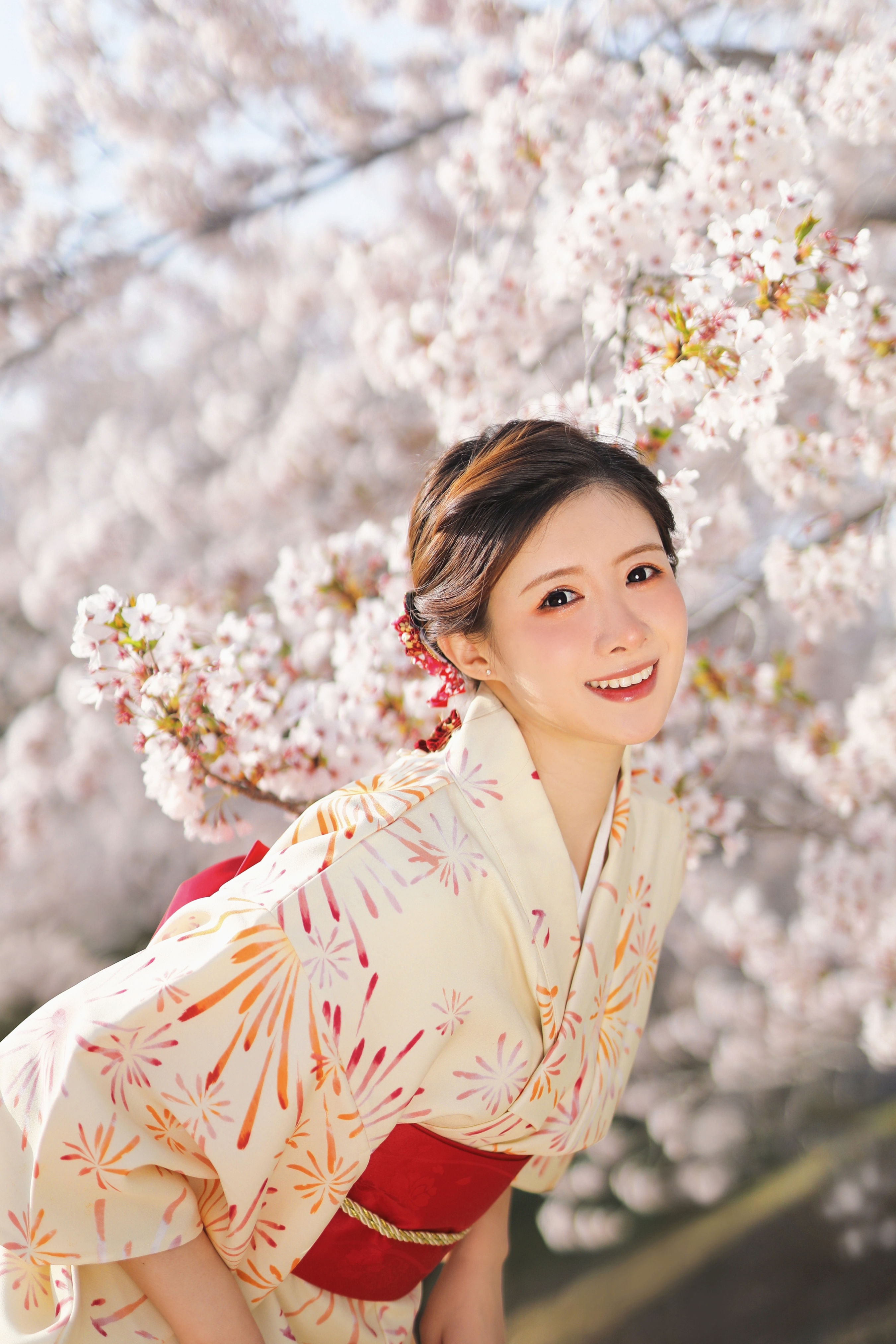 樱吹雪 樱花 日系 和服 美人 写真