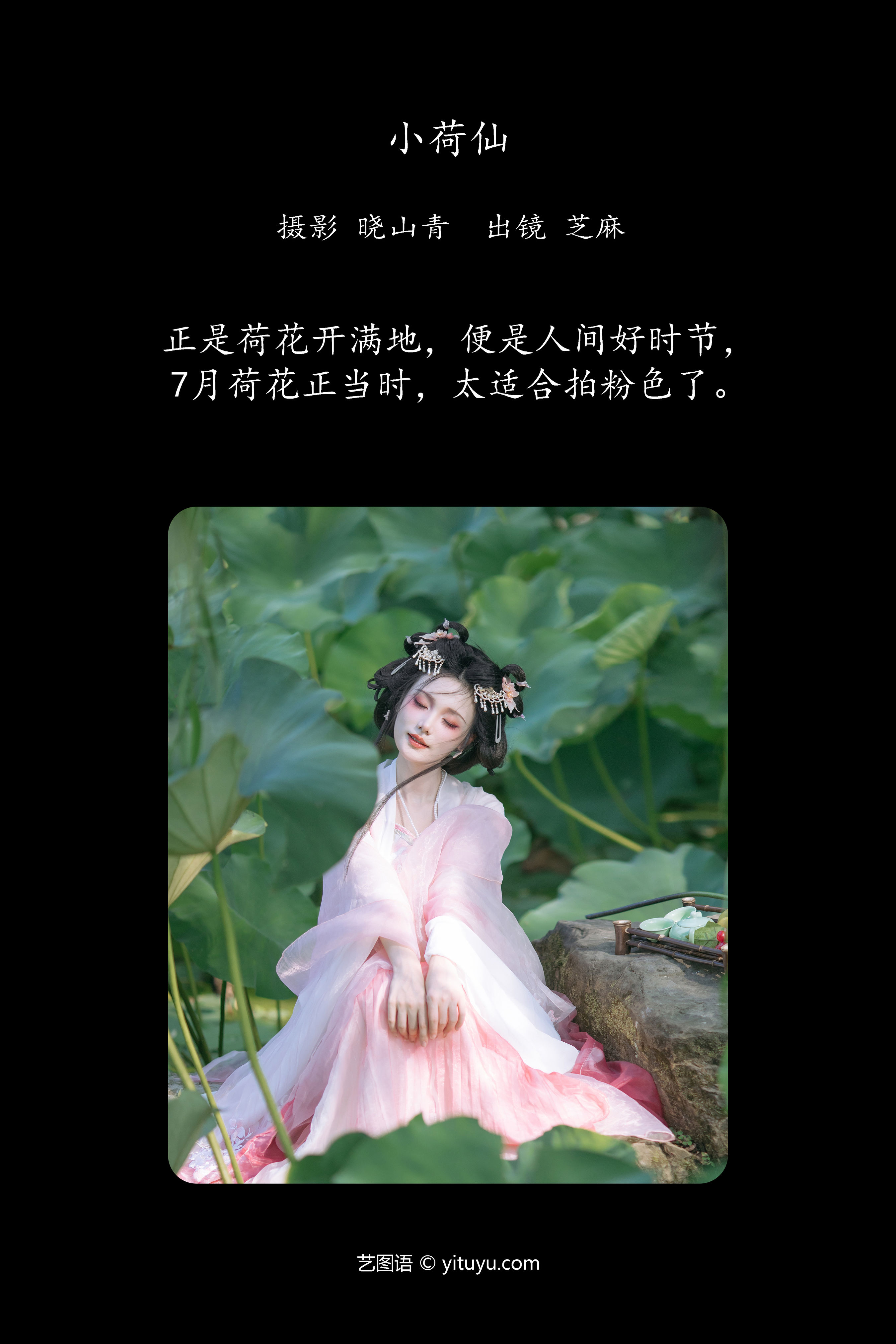 小荷仙 小仙女 汉服 荷花 绝色 唯美