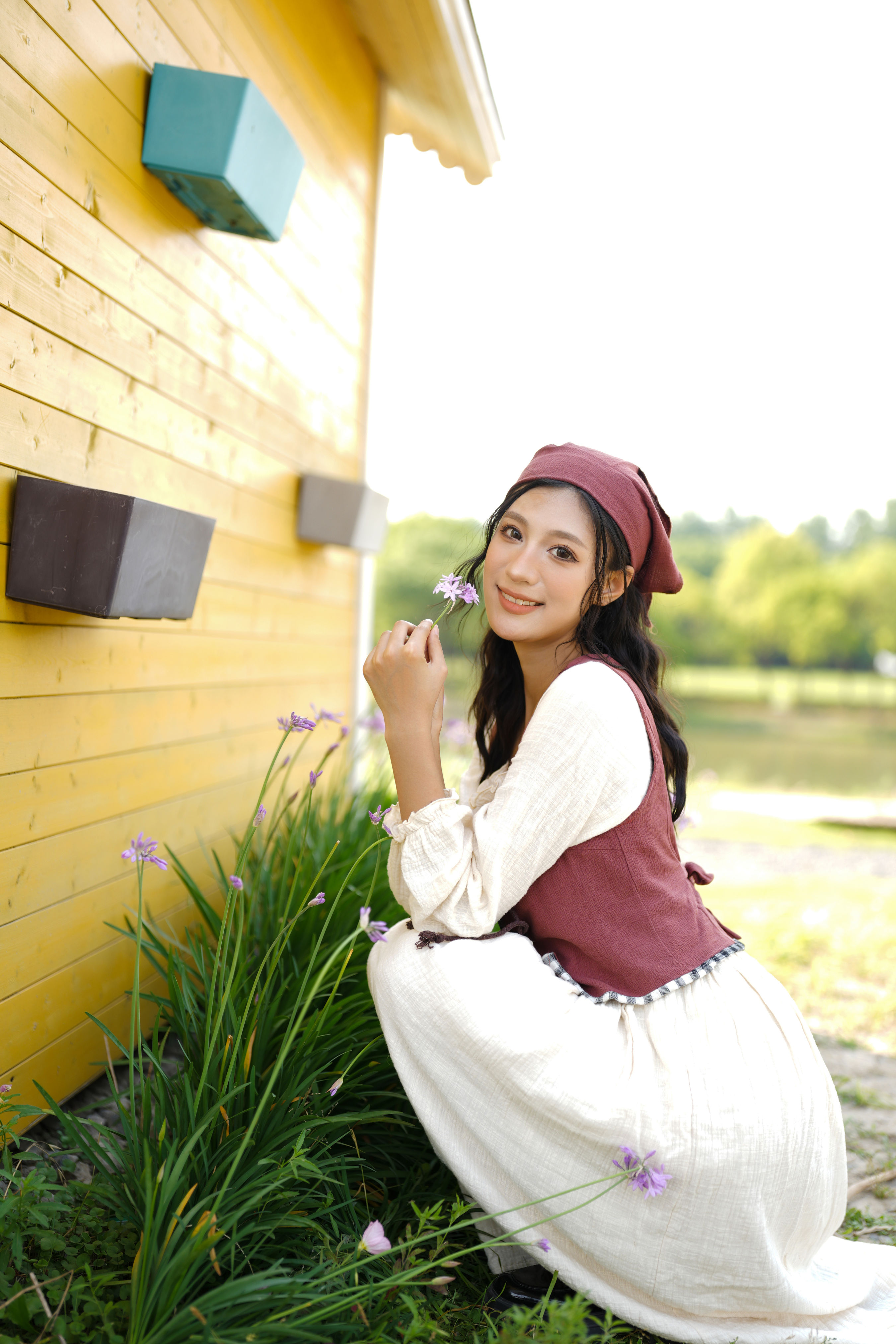 花海初夏 精美 花 复古 优美 人像 写真 夏天