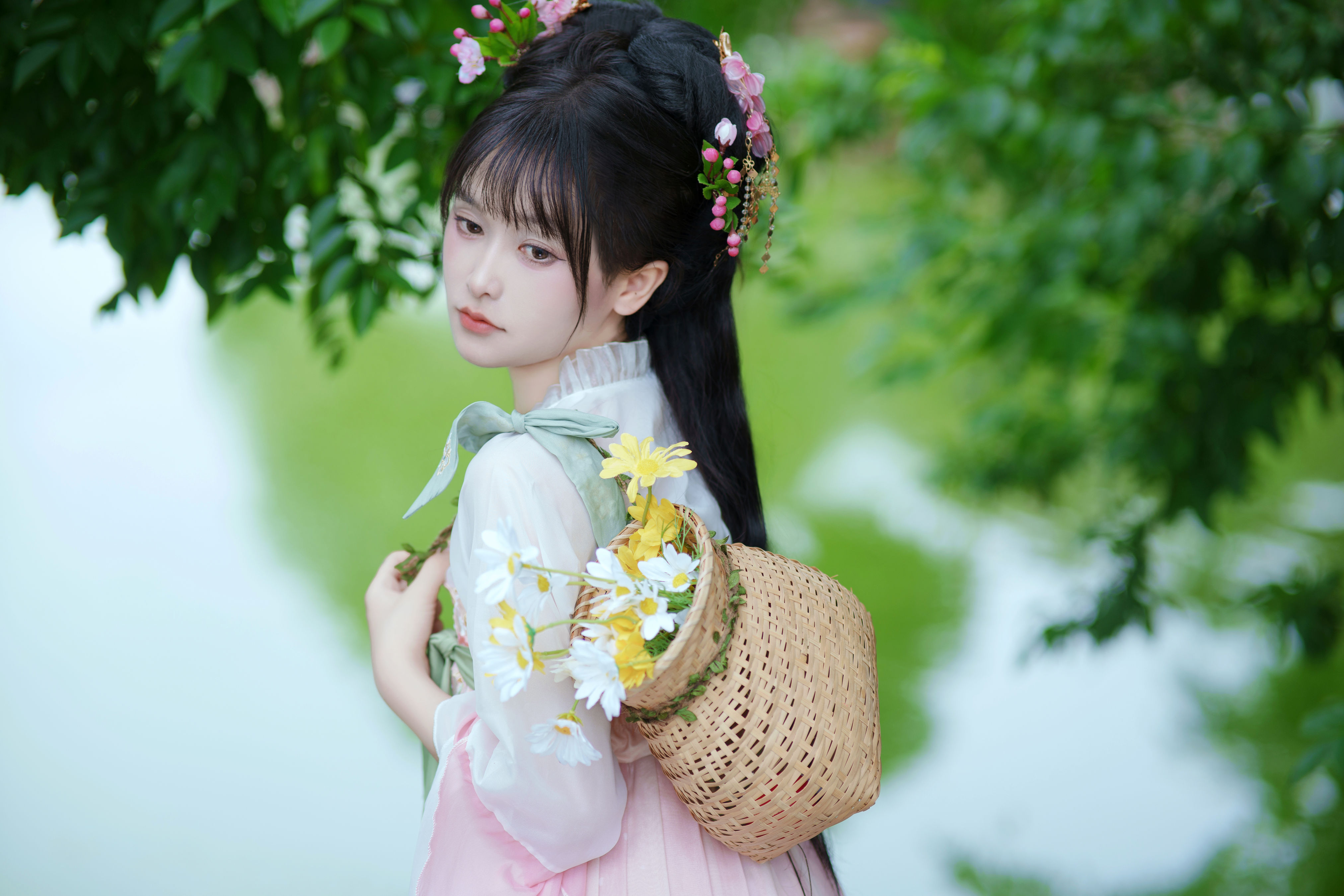 悠悠夏日长 夏天 汉服 古风 少女 小清新