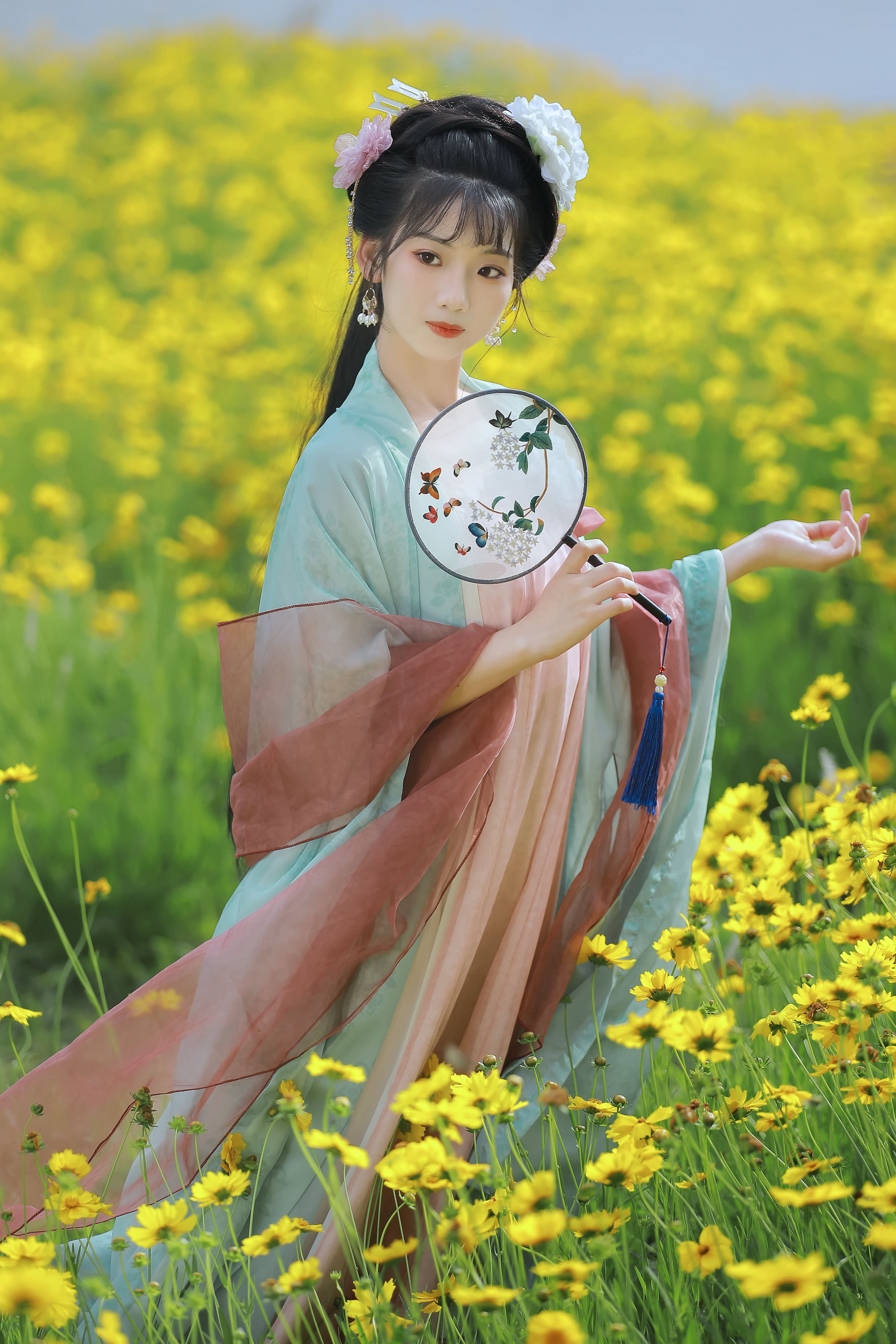 花间令 汉服 古风 小清新 油菜花 小仙女