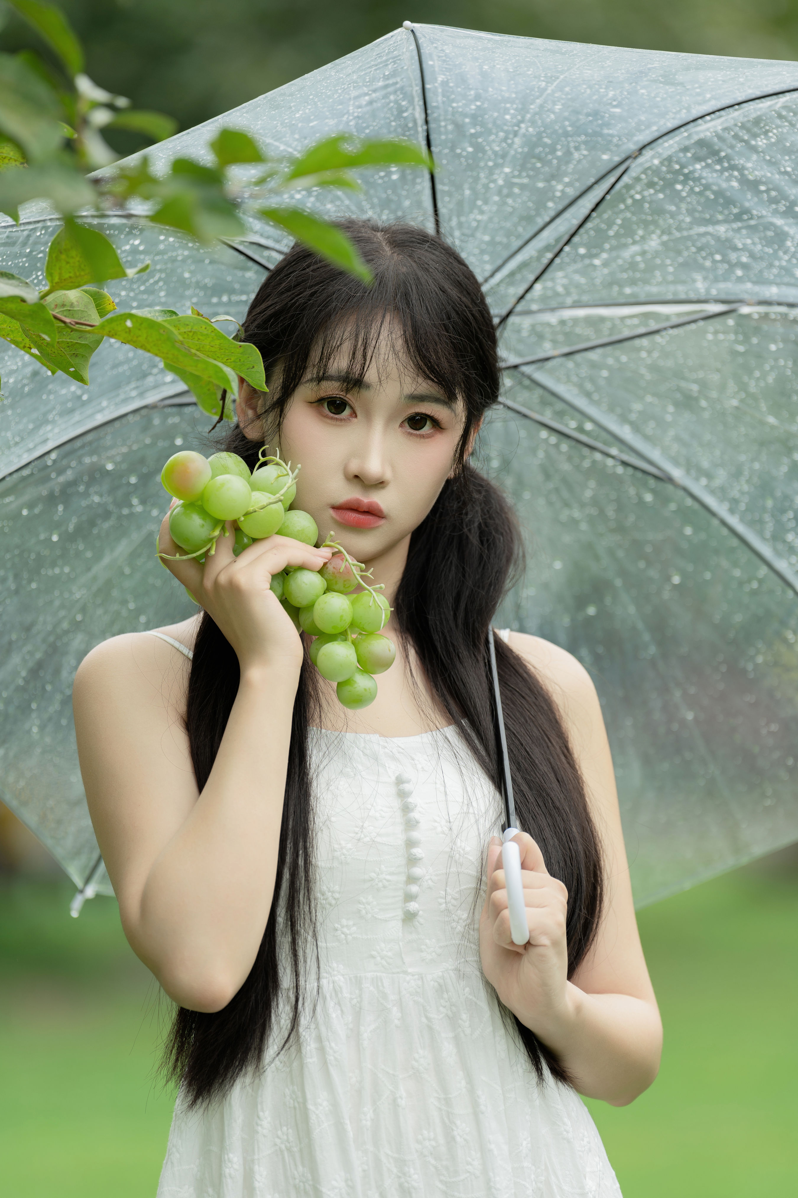 青提夏日 绿色 养眼 森系 夏日 少女