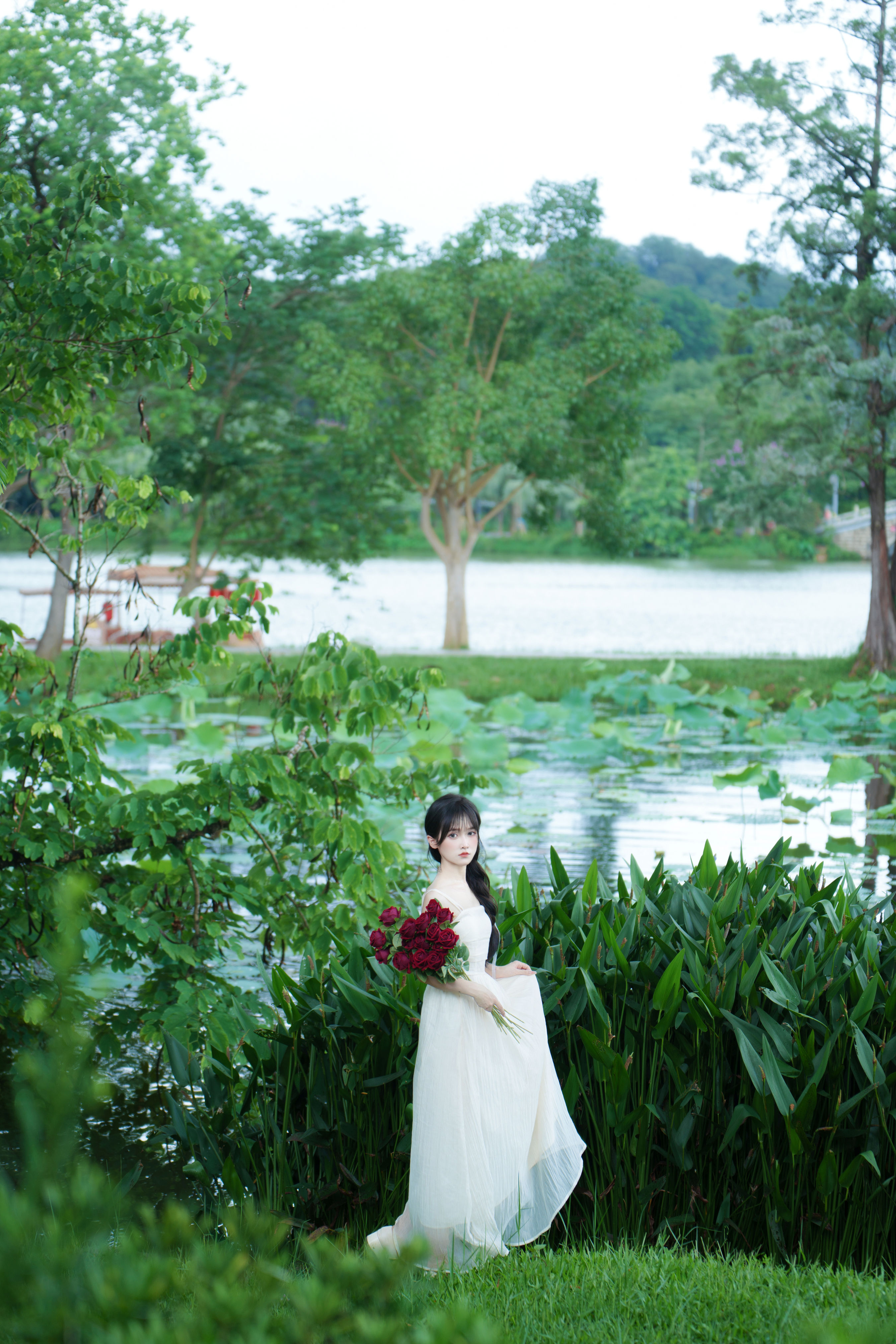 清风 绿色 森系 小清新 少女 夏天